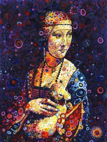 Produit Leonardo da Vinci: Lady with an Ermine, by Sally Rich Image