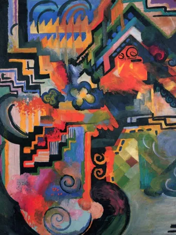 Produit August Macke - Composition colorée, 1912 Image