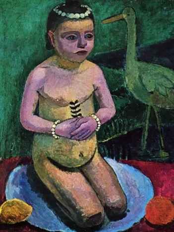 Produit Paula Modersohn-Becker : Enfant Nu avec une Cigogne, 1906 Image