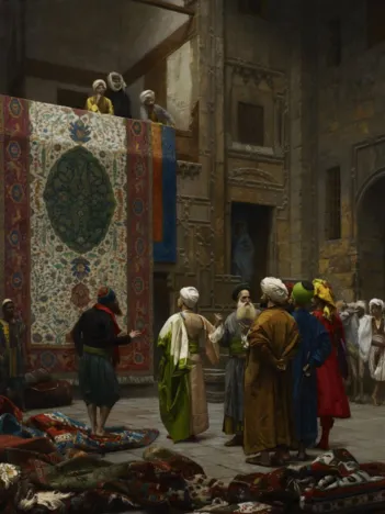 Produit Jean-Léon Gérôme : Marchand de Tapis au Caire, 1887 Image