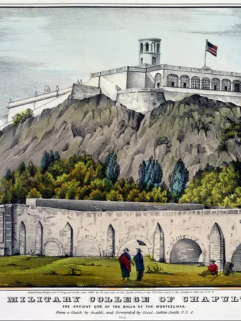 Produit Affiche Currier & Ives : Collège Militaire de Chapultepec , 1847 Image