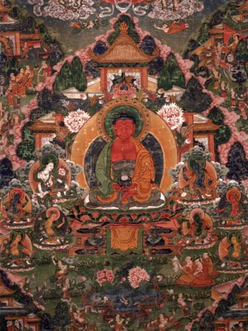 Produit Buddha Amitabha in His Pure Land of Suvakti Image