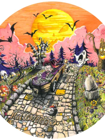 Produit Puzzle Rond - Halloween Image