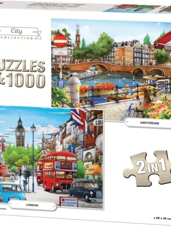 Produit 2 Puzzles - Amsterdam & London Image