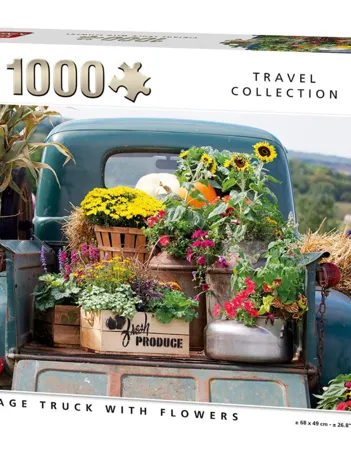 Produit Vintage Truck with Flowers Image