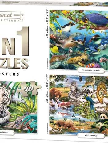 Produit 3 Puzzles - Animal Collection Image