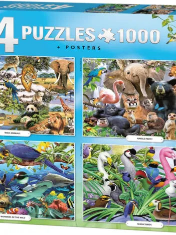 Produit 4 Puzzles - Animal World Image