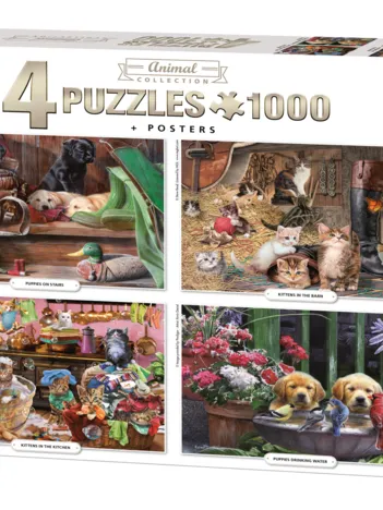 Produit 4 Puzzles - Animal Collection Image