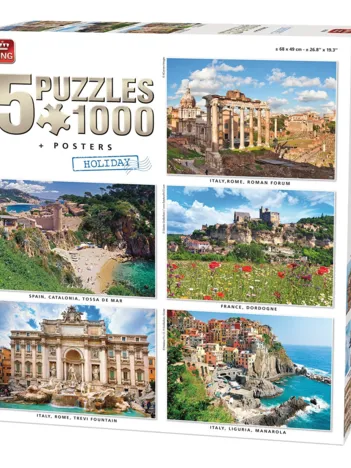 Produit 5 Puzzles 1000 Pièces - Belle Europe Image