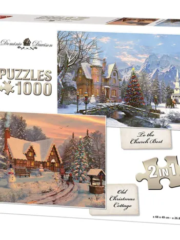 Produit 2 Puzzles - Christmas Cottage Image