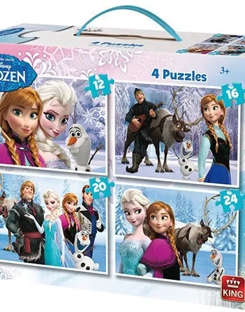 Produit 4 Puzzles - La Reine des Neiges Image