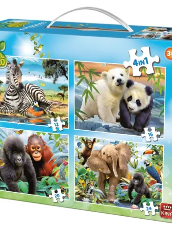 Produit 4 Puzzles - Animal World Image