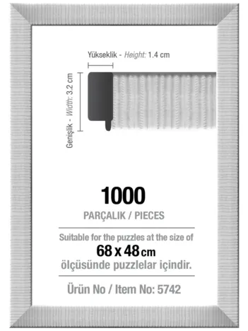 Produit Cadre pour Puzzle 1000 Pièces - Blanc - 3 cm Image