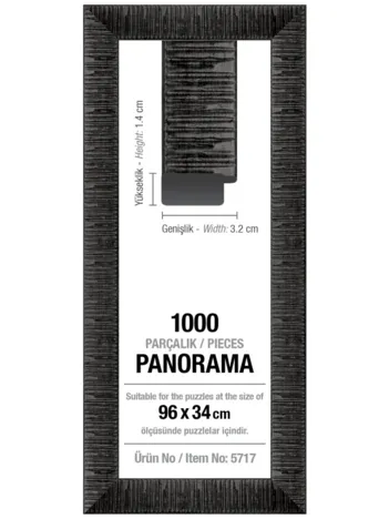 Produit Cadre pour Puzzle 1000 Pièces Panoramique - Noir - 3 cm Image