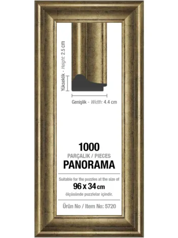 Produit Cadre pour Puzzle 1000 Pièces Panoramique - Argent - 4,3 cm Image
