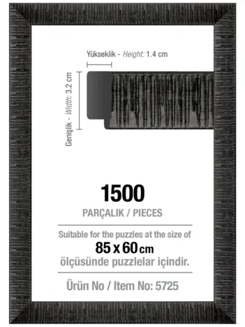 Produit Cadre pour Puzzle 1500 Pièces - Noir - 3 cm Image