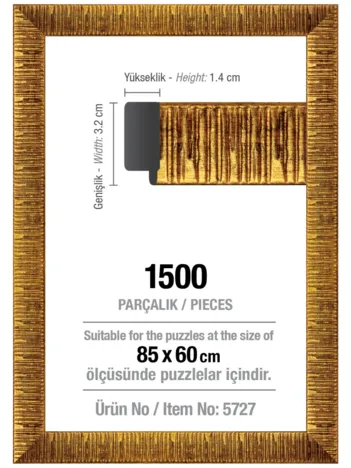 Produit Cadre pour Puzzle 1500 Pièces - Doré - 3 cm Image