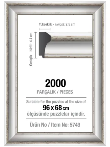 Produit Cadre pour Puzzle 2000 Pièces - Blanc - 4,3 cm Image