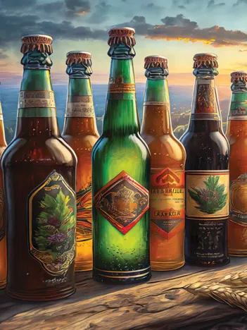 Produit Nostalgie et Bouteilles de Bière Image