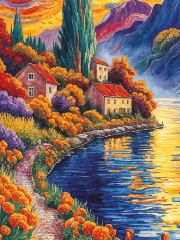 Produit Puzzle Panoramique - Vers le Cyprès Image