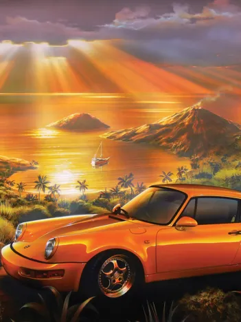 Produit La Porsche Jaune Image