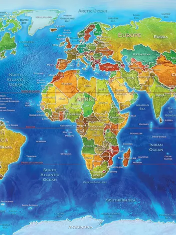 Produit Carte Géopolitique Mondiale Image