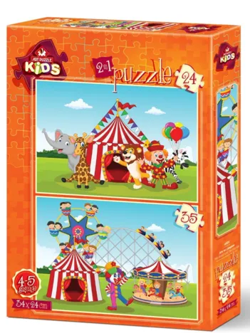 Produit 2 Puzzles - The Circus and The Fun Fair Image