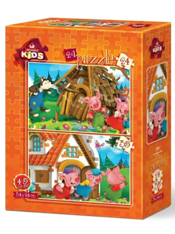 Produit 2 Puzzles - Loup Affamé Image