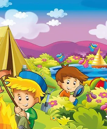 Produit Puzzle en Bois - Campeurs Image