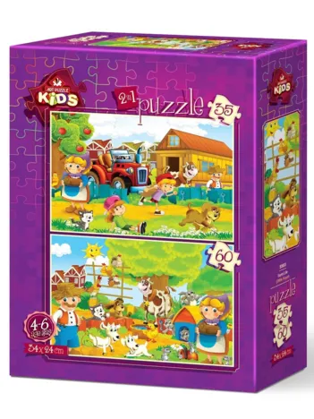 Produit 2 Puzzles - Farm Life Image