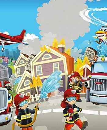 Produit Puzzle en Bois - Pompiers Héros Image