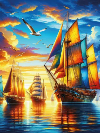 Produit Le Port des Voiles Colorées Image