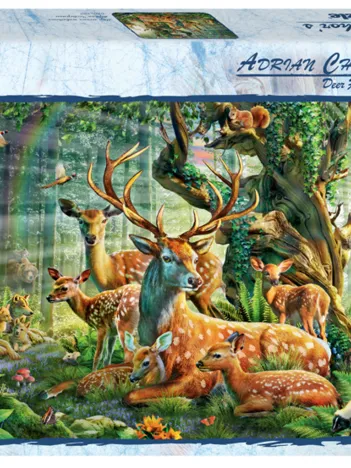 Produit Famille de Biches dans la Forêt Image