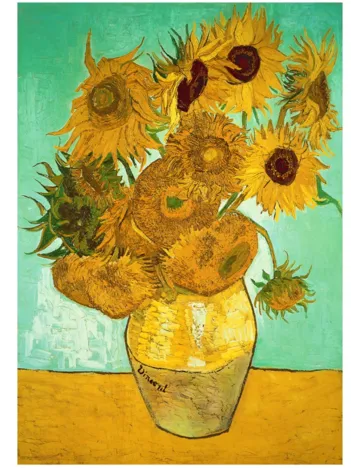 Produit Puzzle en Bois - Van Gogh - Sunflowers Image