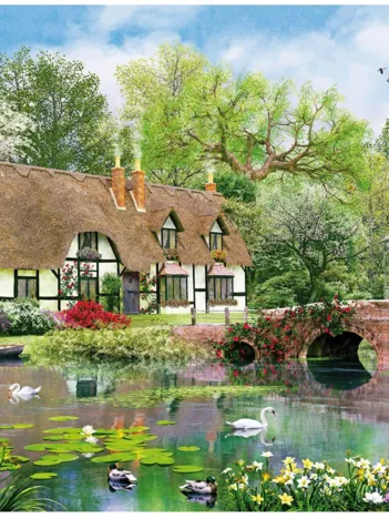 Produit Puzzle en Bois - April Cottage Image