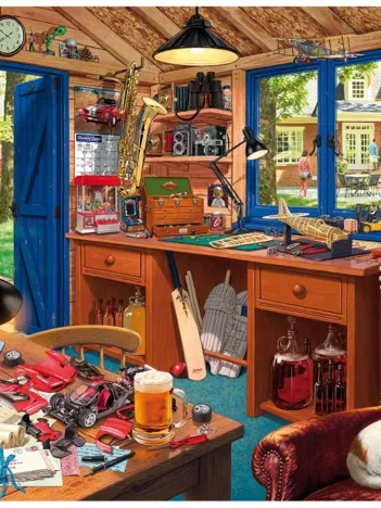 Produit Puzzle en Bois - Man Cave Image