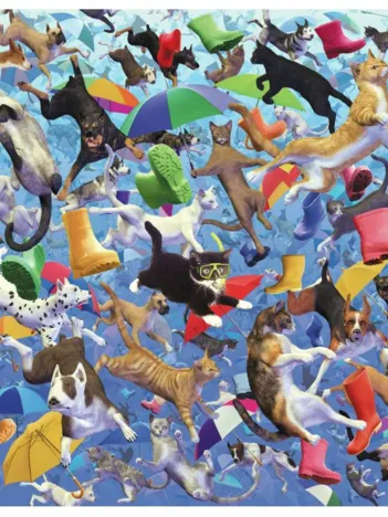 Produit Puzzle en Bois - Royce B McClure : Raining Cats and Dogs Image