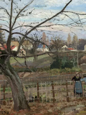 Produit Camille Pissarro : La Barrière, 1872 Image