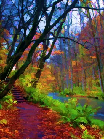 Produit Forêt d'Automne Stylisée Image