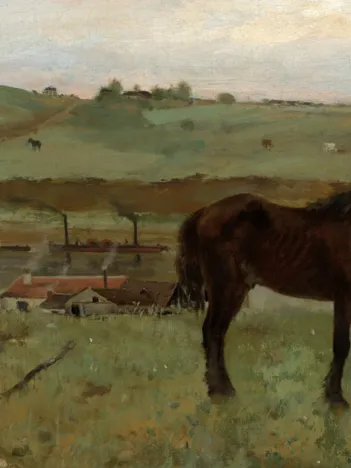 Produit Edgar Degas : Chevaux dans un Pré, 1871 Image