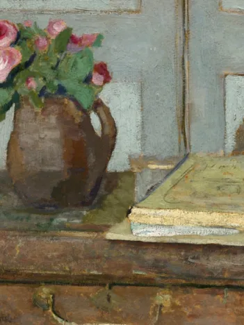 Produit Edouard Vuillard : La palette de l'Artiste et un Vase avec des Roses, 1898 Image