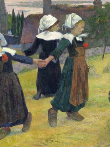 Produit Gauguin Paul : Danse Bretonne des Filles à Pont Aven, 1888 Image