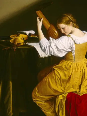 Produit Orazio Gentileschi: La Joueuse de Luth, 1612/1620 Image