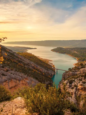 Produit Collection Régions de France - Coucher du soleil sur les Gorges du Verdon Image