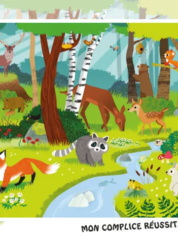 Produit Puzzle Cadre - Animaux de la Forêt Image