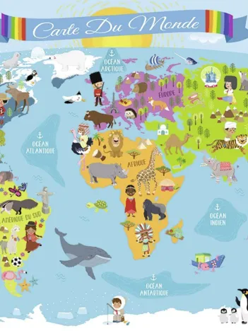 Produit Pièces XXL - Carte du Monde Image