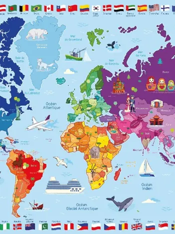 Produit Pièces XXL - Carte du Monde Image