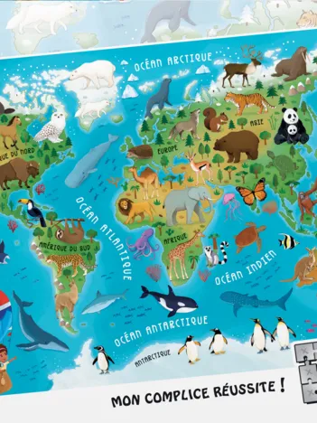 Produit Carte du Monde des Animaux Image