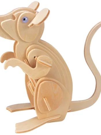 Produit Puzzle 3D en Bois - Monty la Souris Image