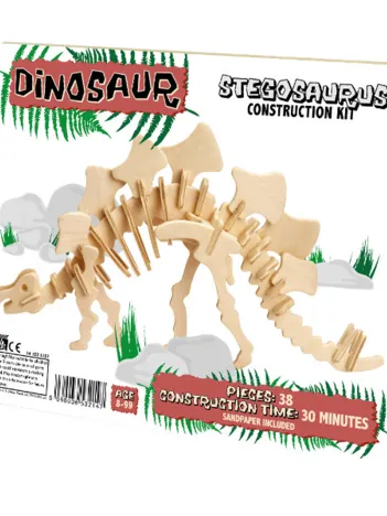 Produit Puzzle 3D en Bois - Stegosaurus Image